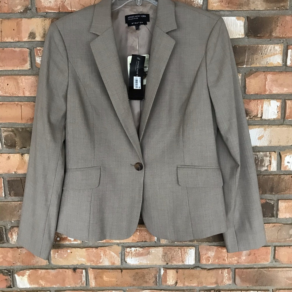 Jones New York Collection Women’s Tan Blazer  Size 8